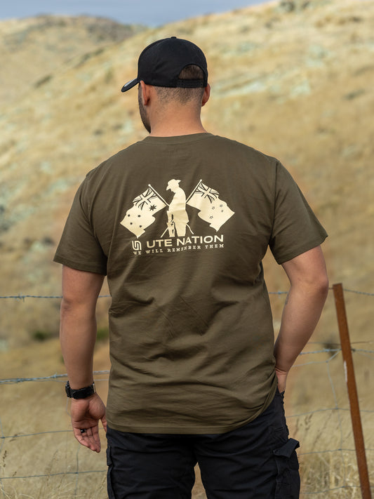 Ute Nation ANZAC T-shirt | Khaki