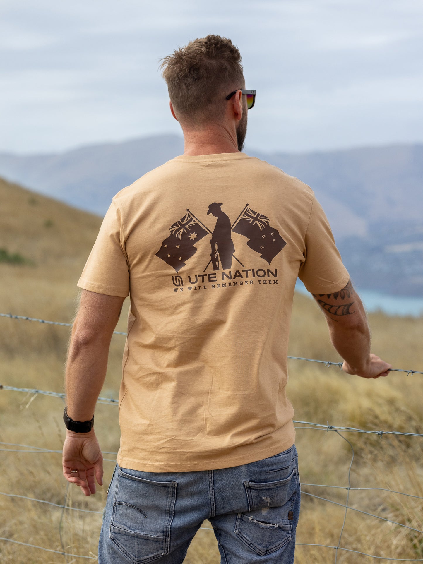 Ute Nation ANZAC T-shirt | Tan